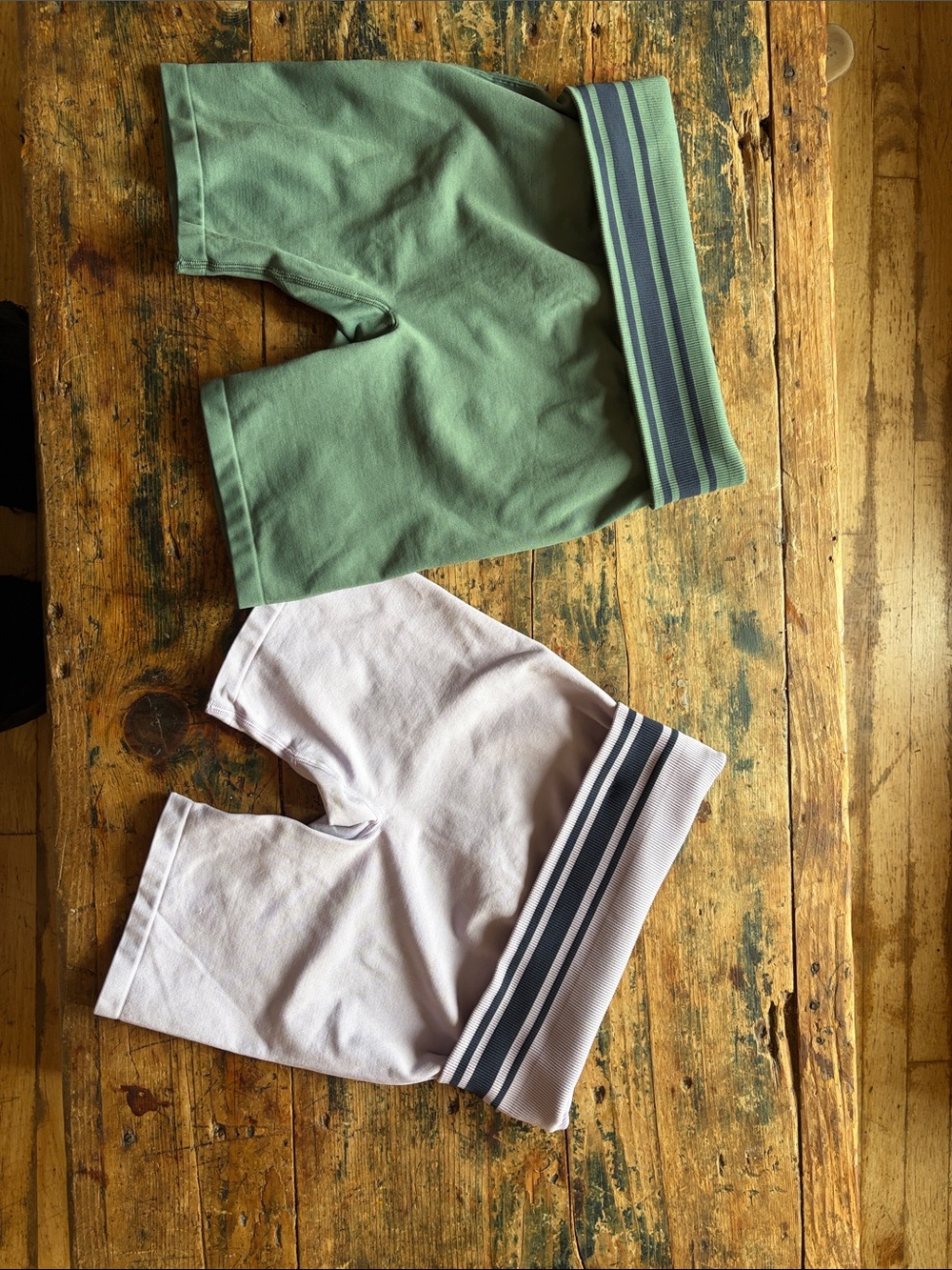 PINK Victoria's Secret athletic Shorts in Sage Green & Light Lavender